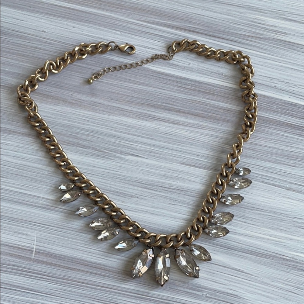 Gold and stone necklace